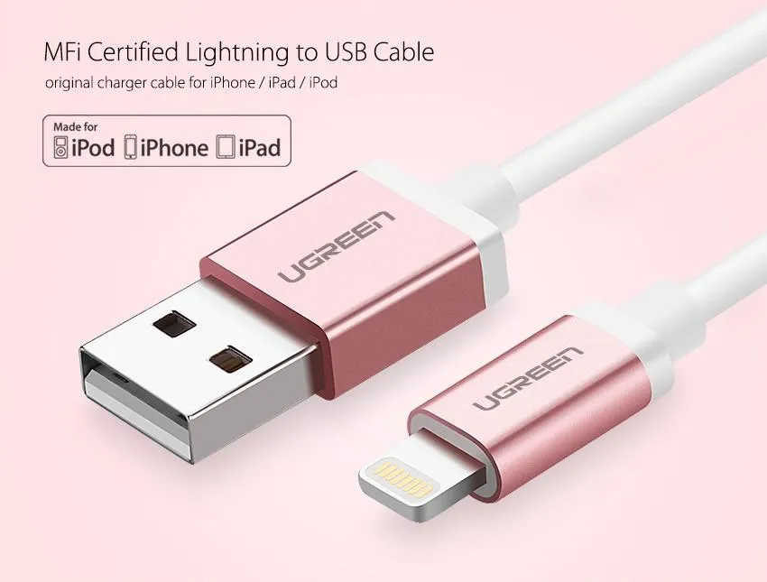 Lightning for iPhone Cable 2.1A USB Charger Data Cable