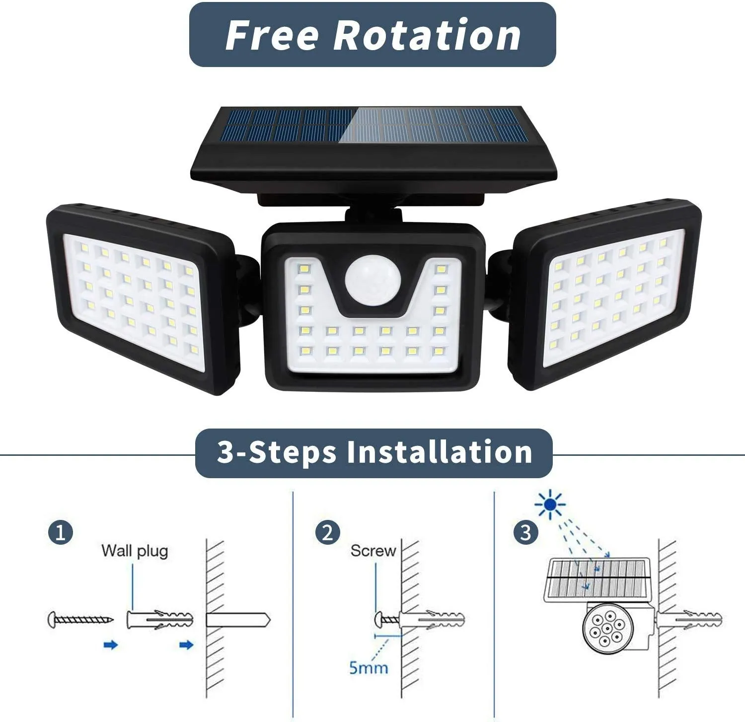 Lot De 4 Projecteurs Solaires - Falcon