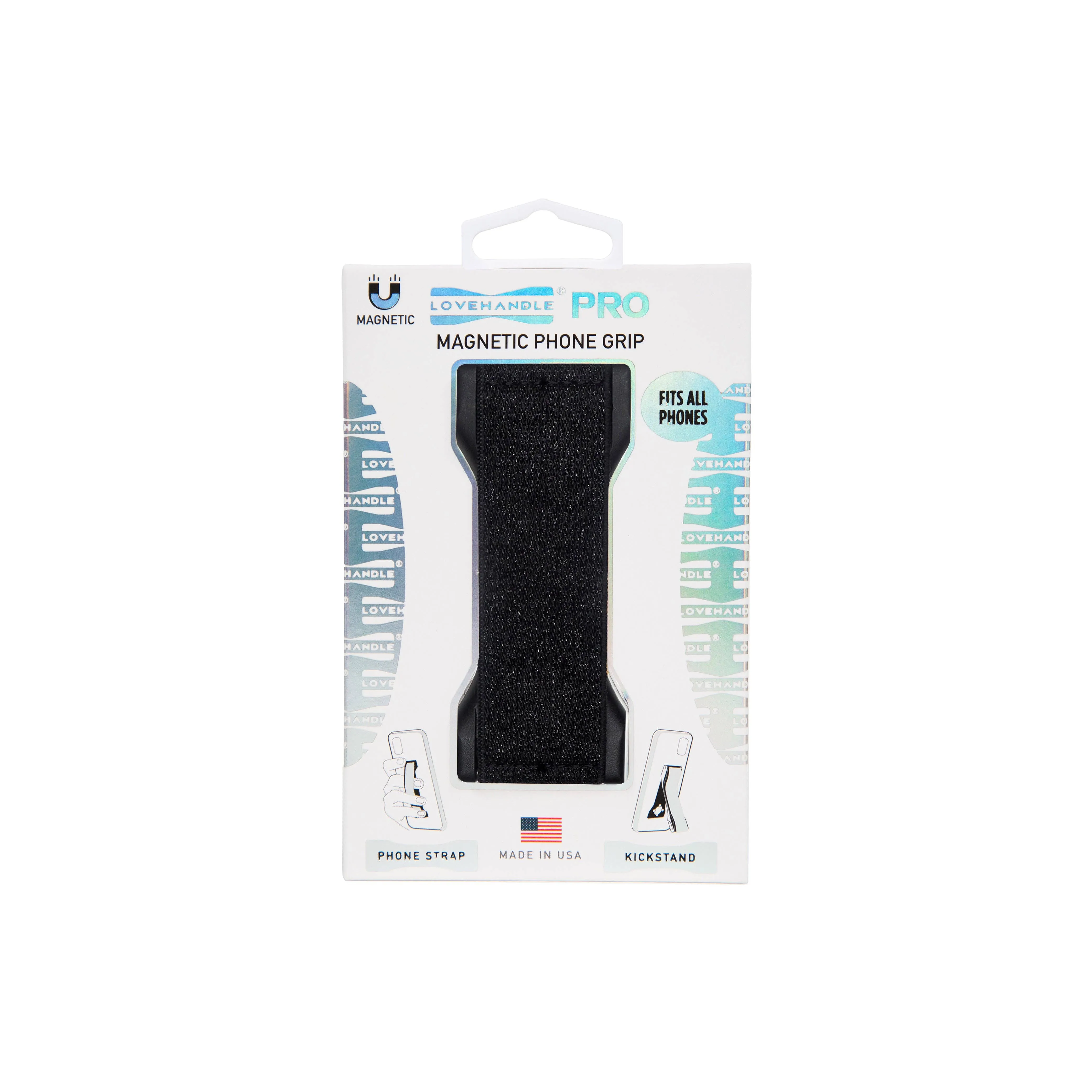 LoveHandle PRO - Black Glitter Elastic