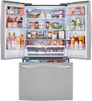 LRFCC23D6S - REFRIGERATORS - LG - French 3-Door - Stainless Steel - Open Box