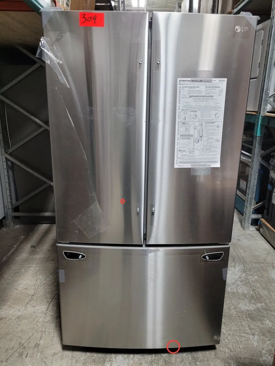 LRFCC23D6S - REFRIGERATORS - LG - French 3-Door - Stainless Steel - Open Box