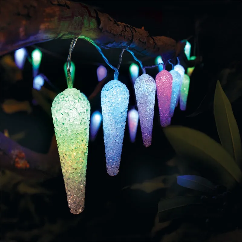 Lytworx 20 LED Colour Changing Giant Icicle Lights Indoor/Outdoor Soft Texture