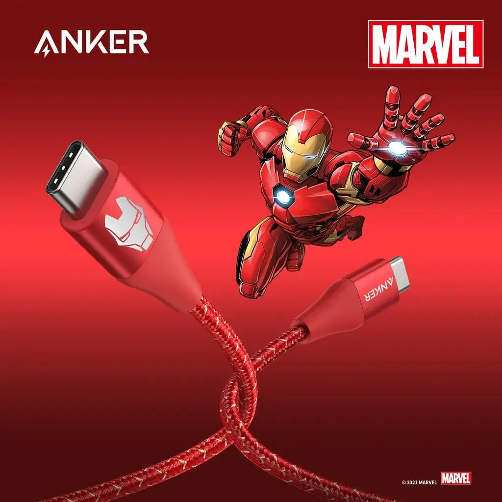 [Marvel] Anker PowerLine  II USB C to USB C Braided 3ft 60W Cable A9547