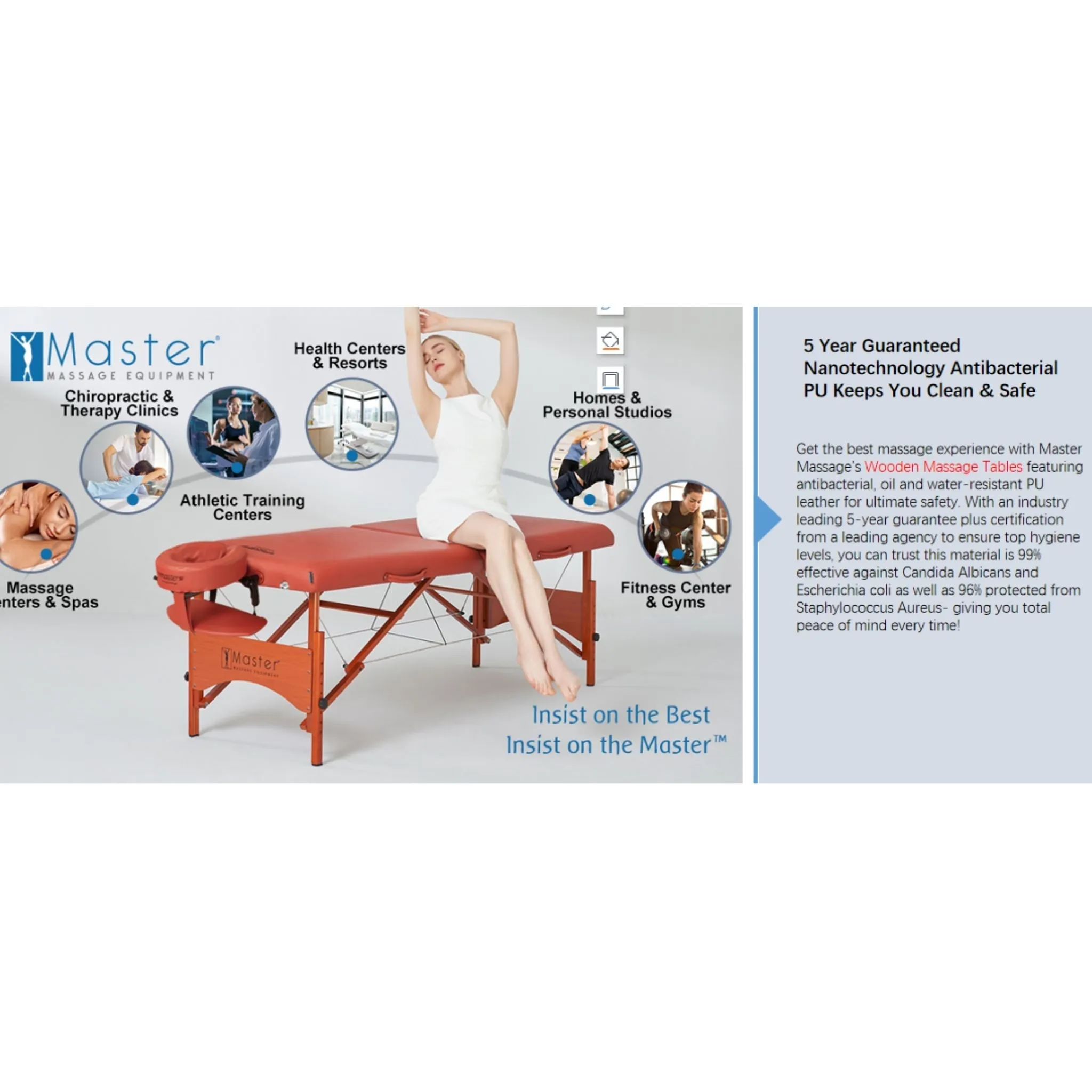 Master Fairlane - Portable Massage Table 70cm Wide / Lash Bed / Beauty Bed