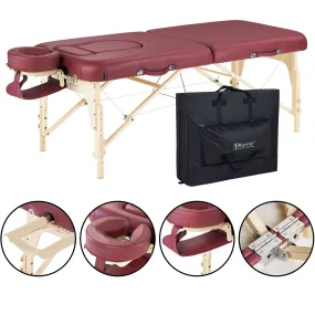 Master Massage 30” Eva Pregnancy Portable Massage in Burgundy