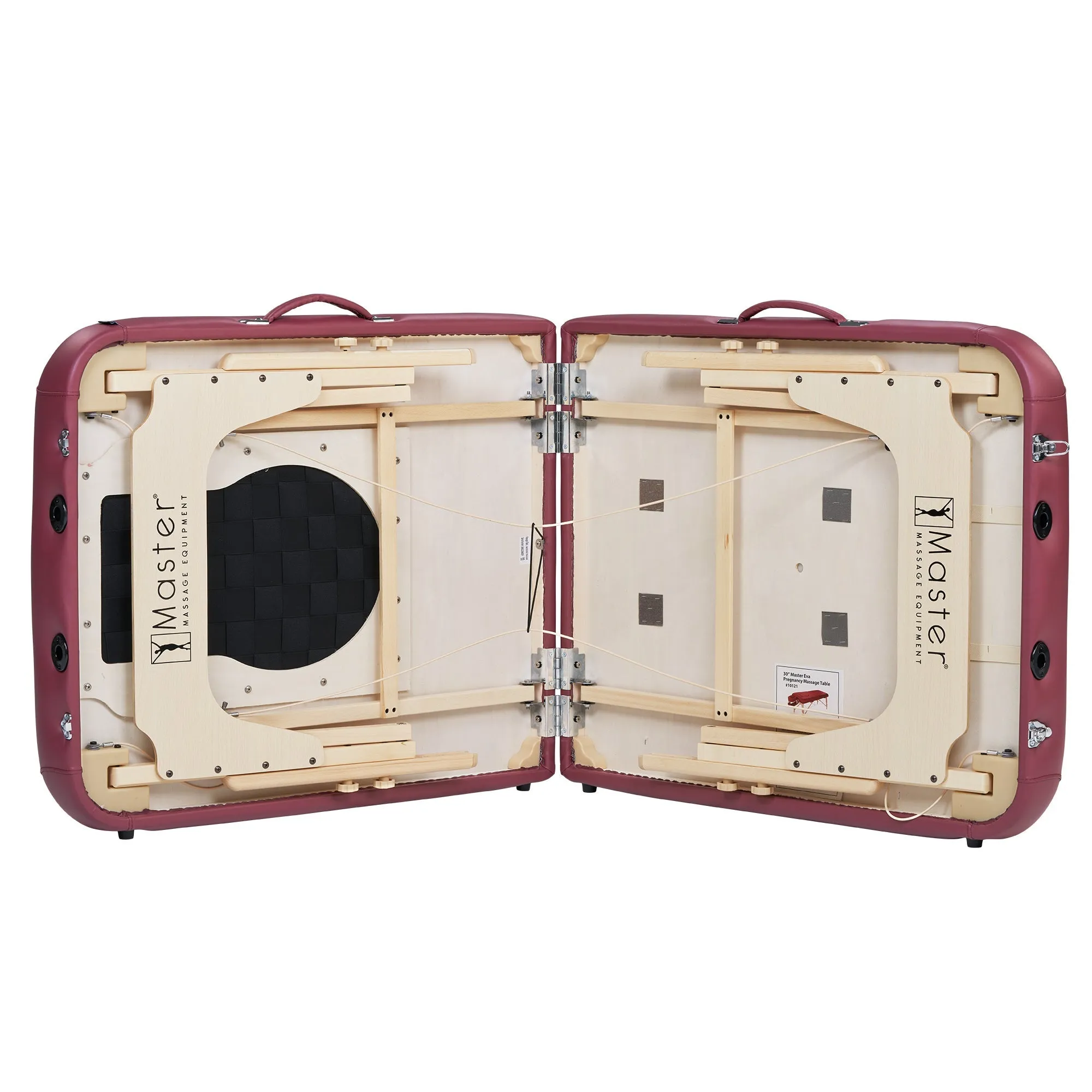 Master Massage 30” Eva Pregnancy Portable Massage in Burgundy