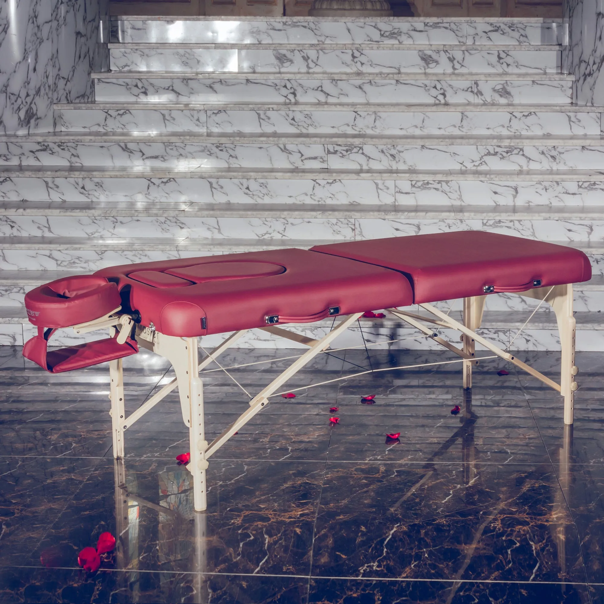 Master Massage 30” Eva Pregnancy Portable Massage in Burgundy