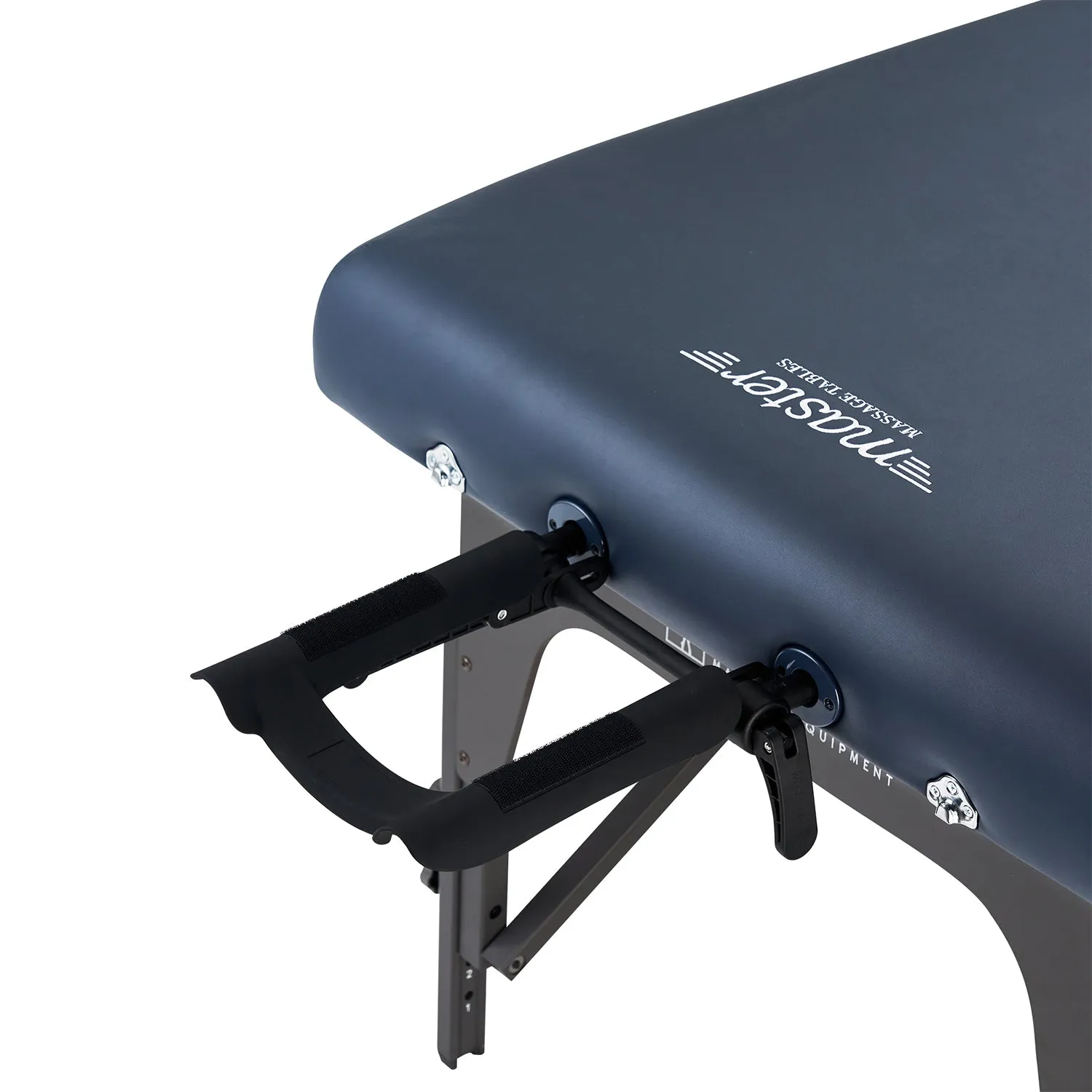 Master Massage 31" Extra Wide Montclair Pro Memory Foam Portable Massage Table Package with Reiki - Royal Blue