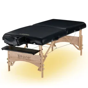 Master Massage Gibraltar Width Olympic LX Portable Massage Table - Black (81 cm)