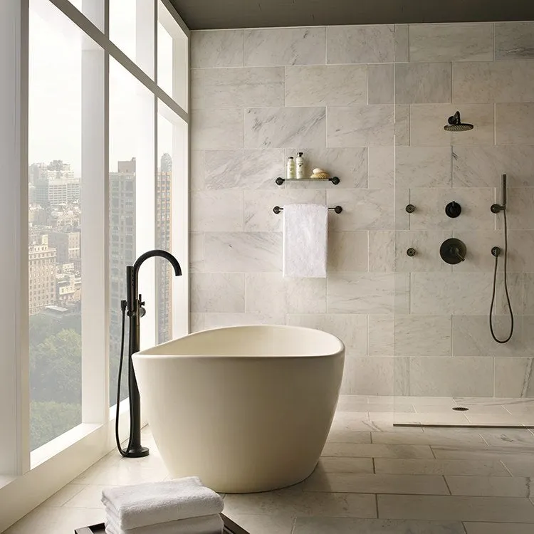 Odin Single Handle Freestanding Tub Filler with Handshower