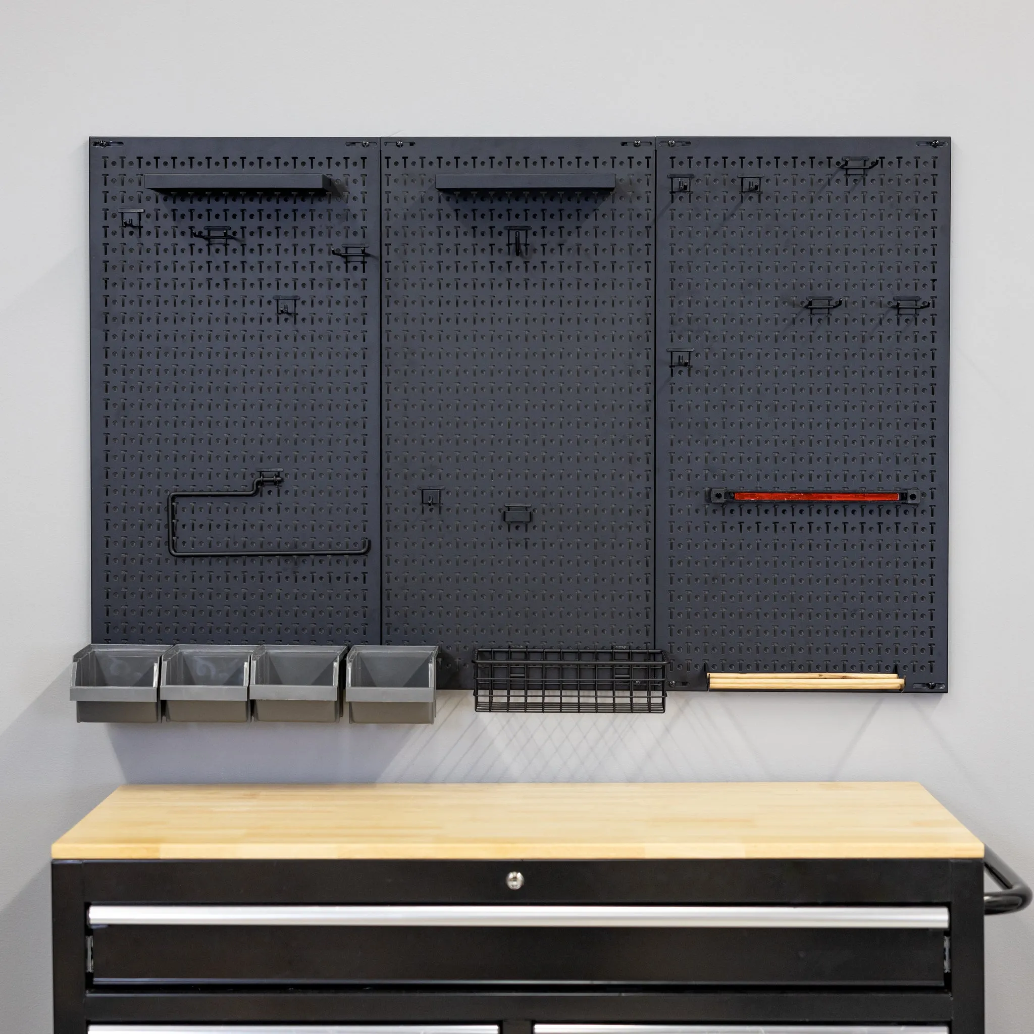 OUTLET | 51" x 32" Pristine PRO Pegboard |23 Attachments | Magnetic Tool Bar