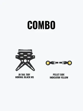 Pellet Side Indicator Yellow   JB Tail Tidy Normal Black Mild Steel