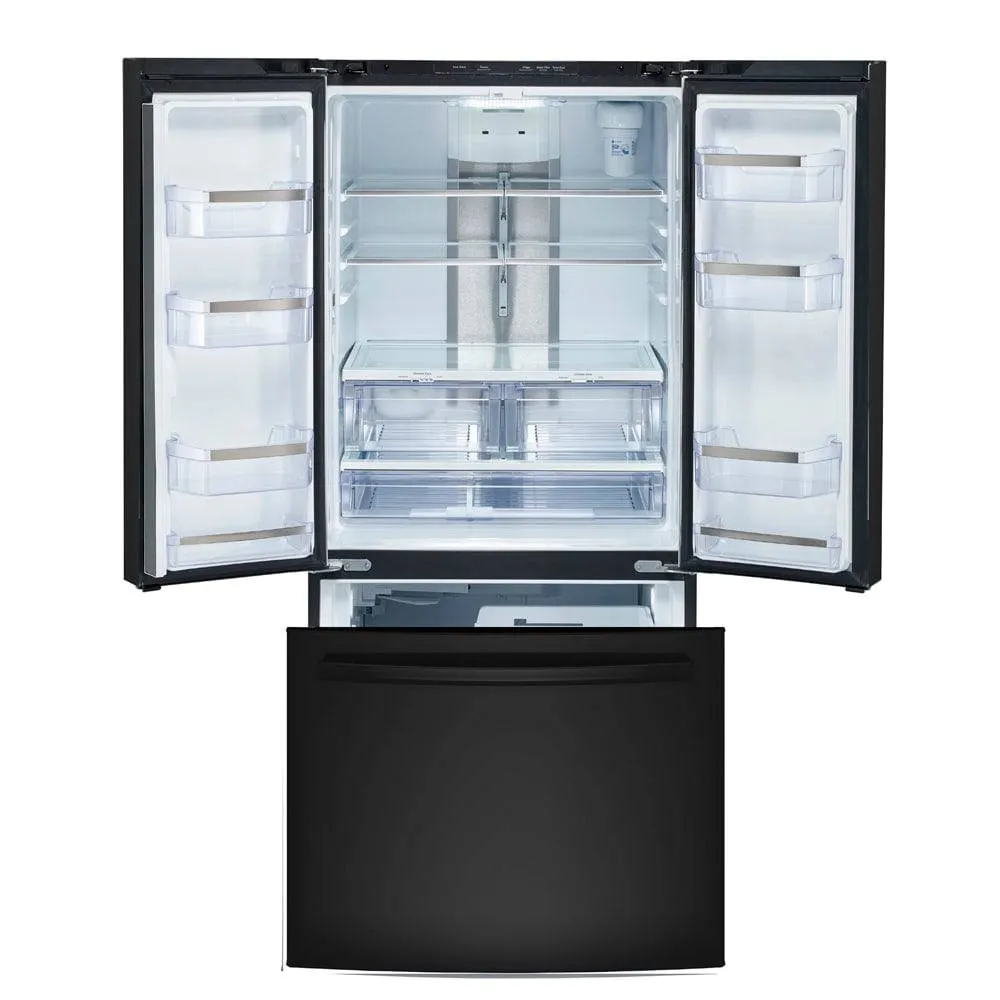 PNE25NGLKBB - REFRIGERATORS - GE Profile - French 3-Door - Black - Open Box
