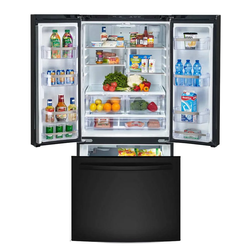 PNE25NGLKBB - REFRIGERATORS - GE Profile - French 3-Door - Black - Open Box