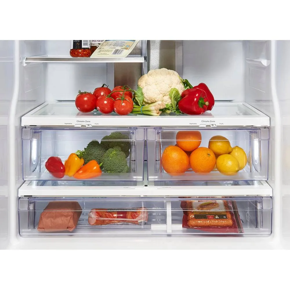 PNE25NGLKBB - REFRIGERATORS - GE Profile - French 3-Door - Black - Open Box