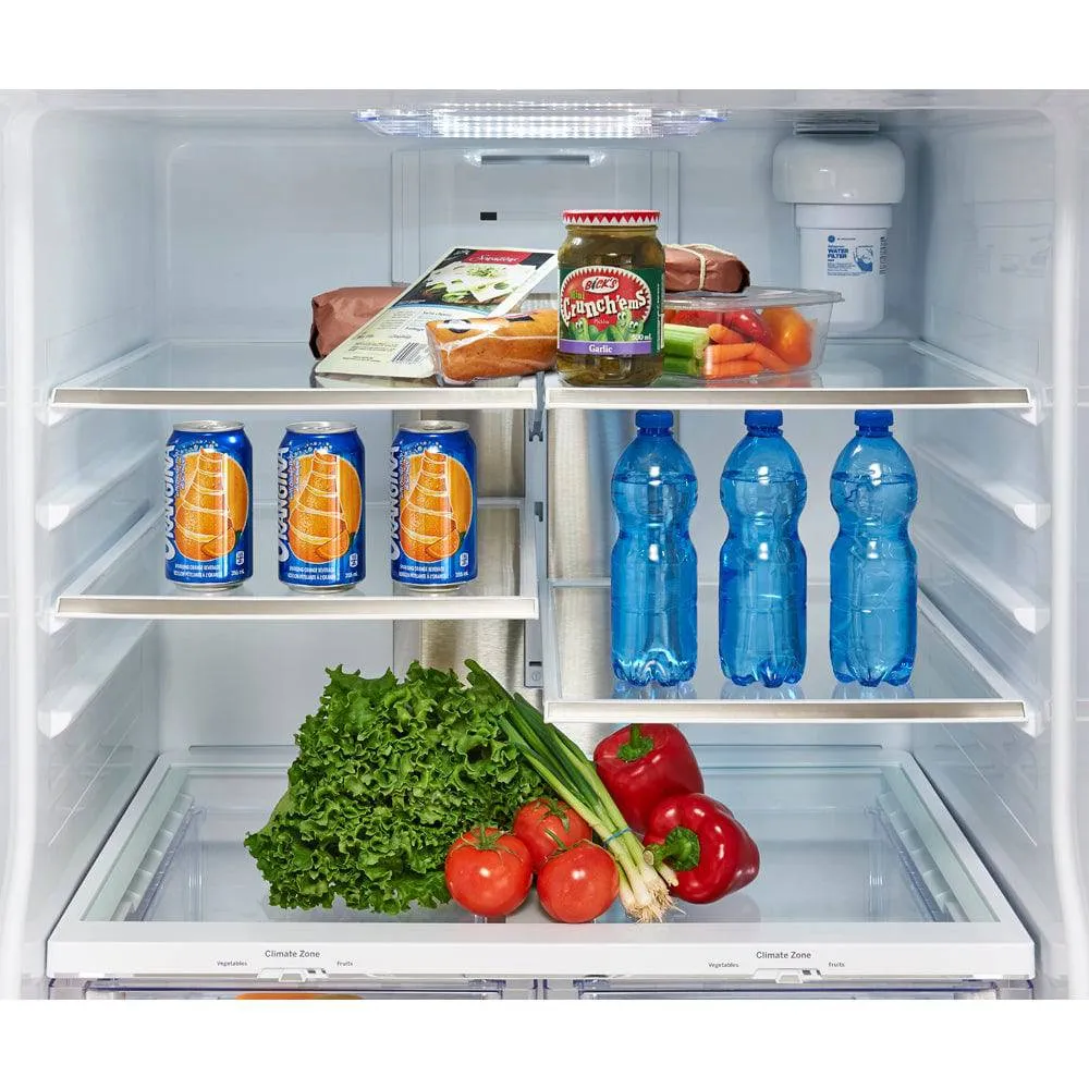PNE25NGLKBB - REFRIGERATORS - GE Profile - French 3-Door - Black - Open Box