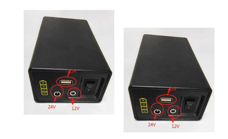 Powerbank Battery 44800mAh for DC5V/2A  DC12V DC24V IRLT range & other devices