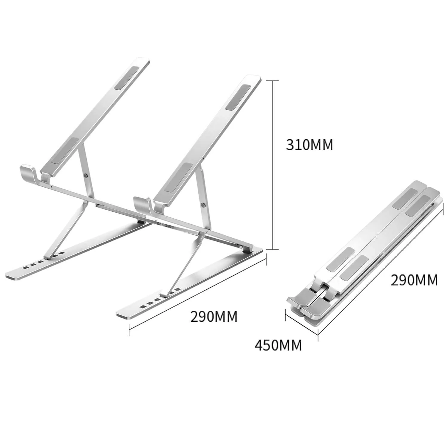 Proffisy N8 Laptop Stand(Double-Layer, Sliver)