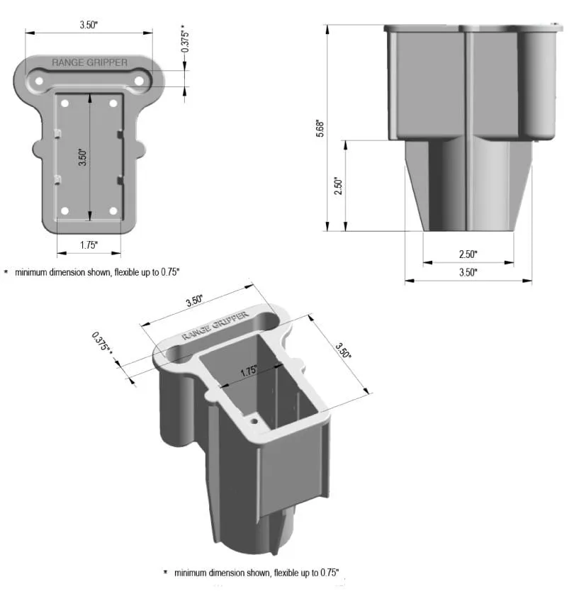 Range Gripper - Grips, Secures, and Protects Range Finders and Smart Phone