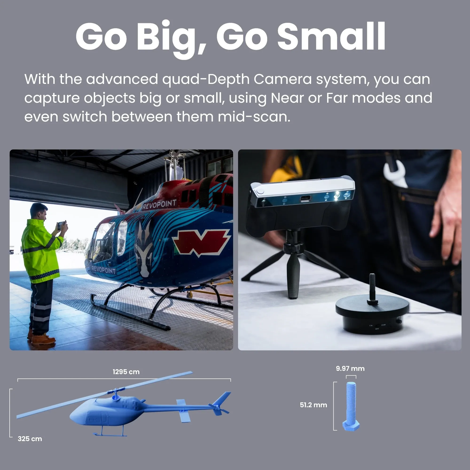 Revopoint MIRACO 3D Scanner: High-Precision Handheld 3D Scanner for 3D Printing
