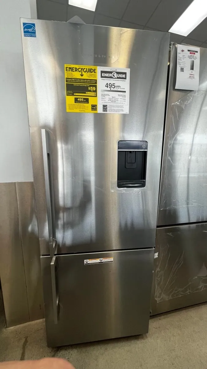 RF135BDRUX4N - REFRIGERATORS - Fisher & Paykel - Bottom Freezer - Stainless Steel - Open Box