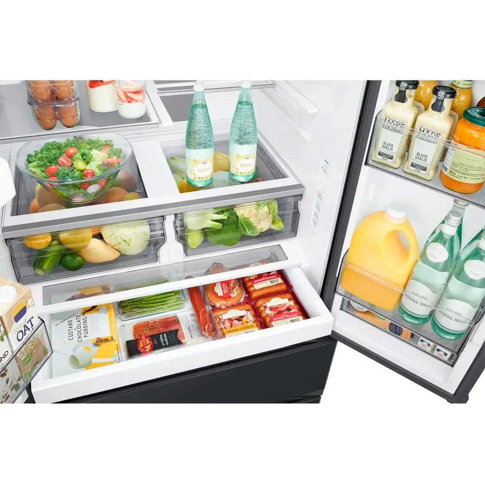 RF31CG7400MT - REFRIGERATORS - Samsung - French 4-Door - Black Stainless - Open Box
