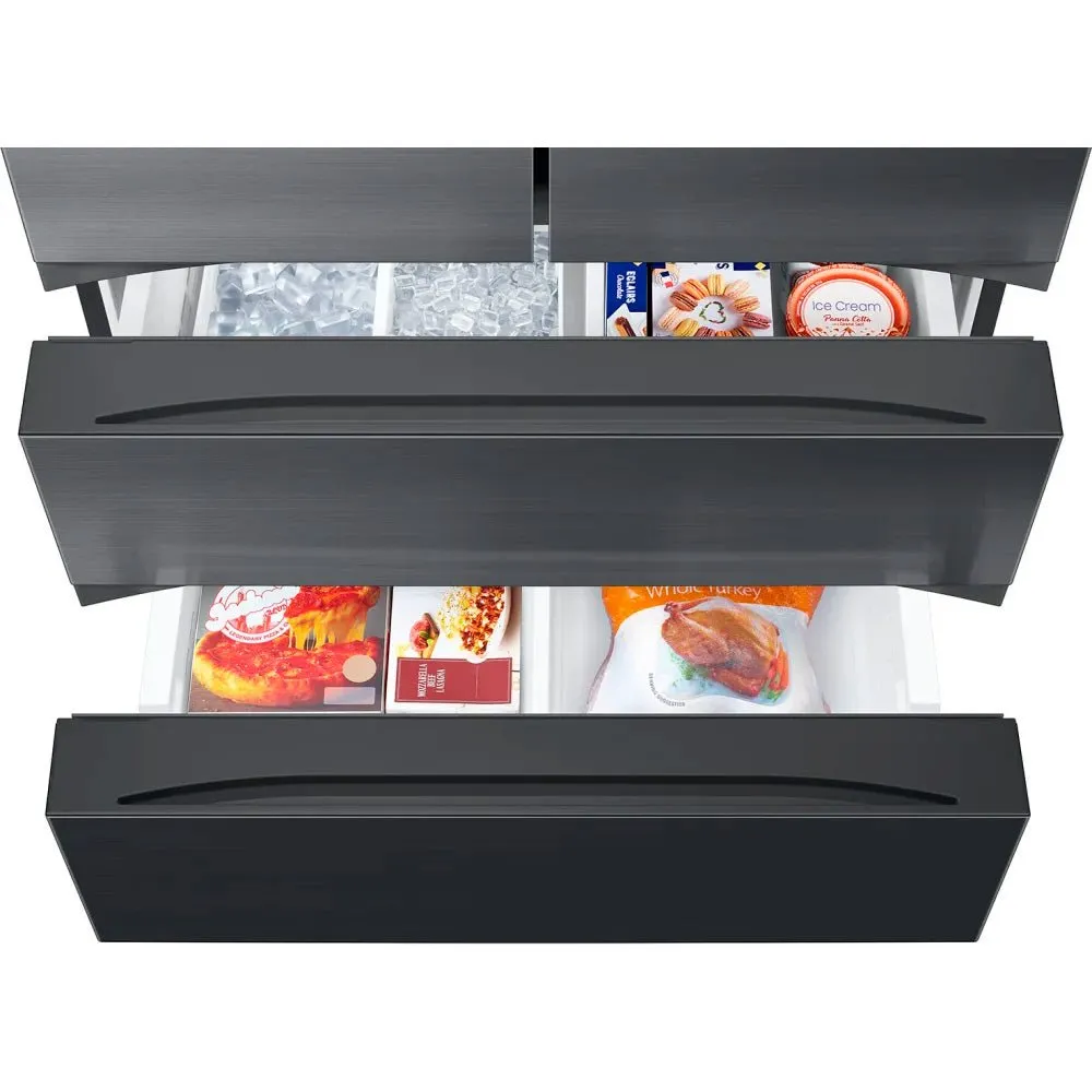 RF31CG7400MT - REFRIGERATORS - Samsung - French 4-Door - Black Stainless - Open Box