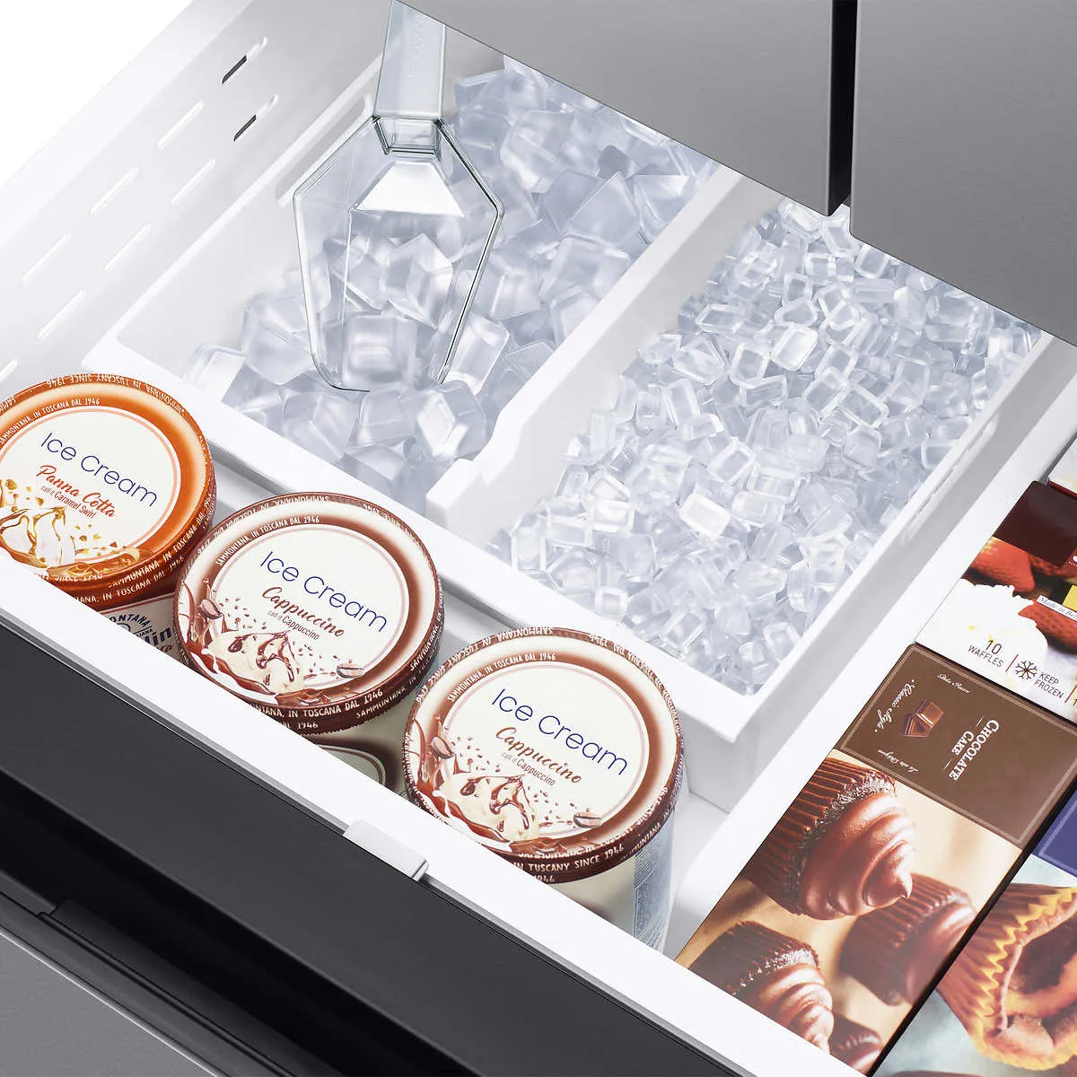RF32CG5N10SR - REFRIGERATORS - Samsung - French 3-Door - Stainless Steel - Open Box