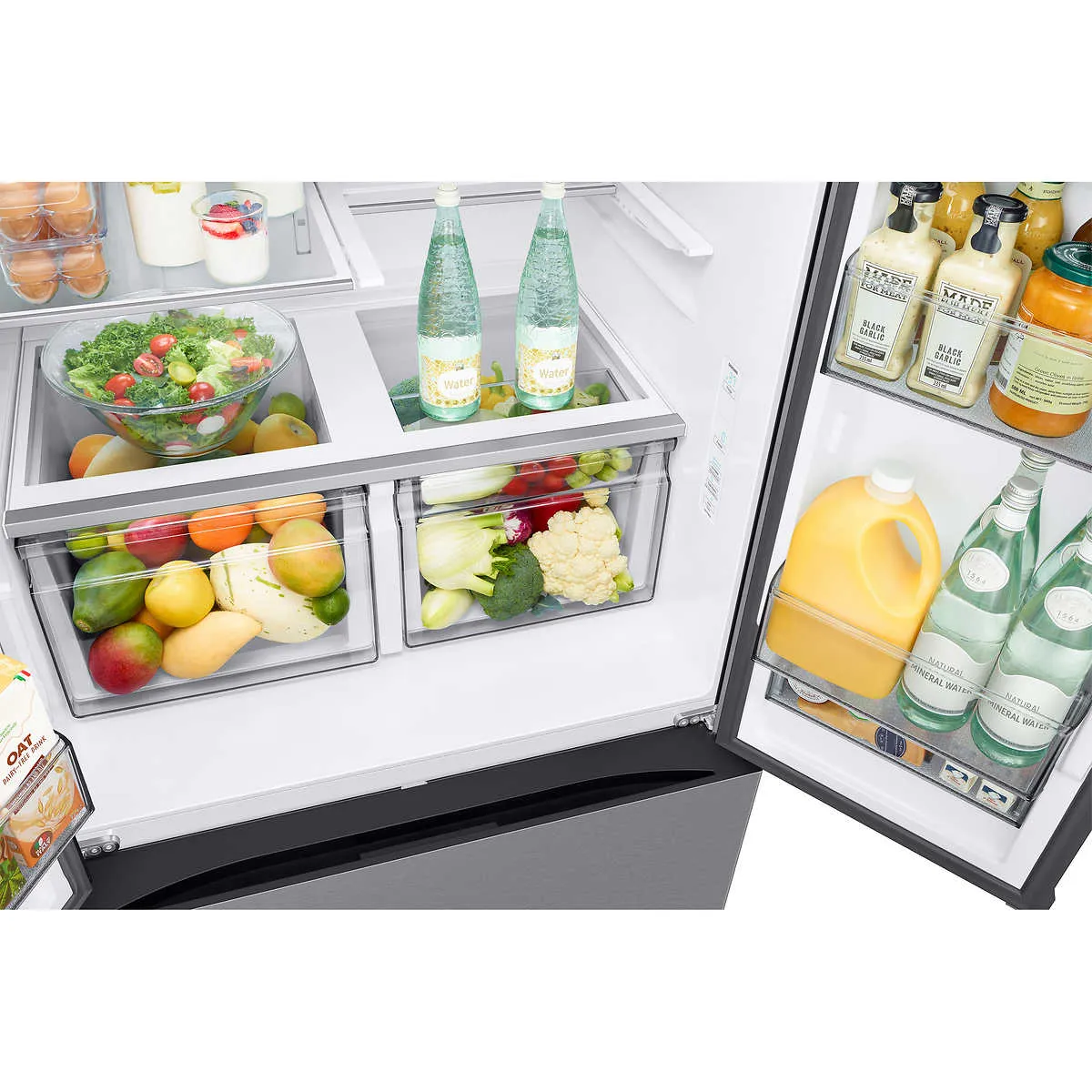RF32CG5N10SR - REFRIGERATORS - Samsung - French 3-Door - Stainless Steel - Open Box