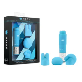 Rosé By Blush® | Revitalize Blue Vibrating 3-Piece Massage Wand Kit