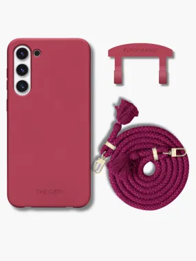 Samsung Velvet   Cerise Crossbody Bundle