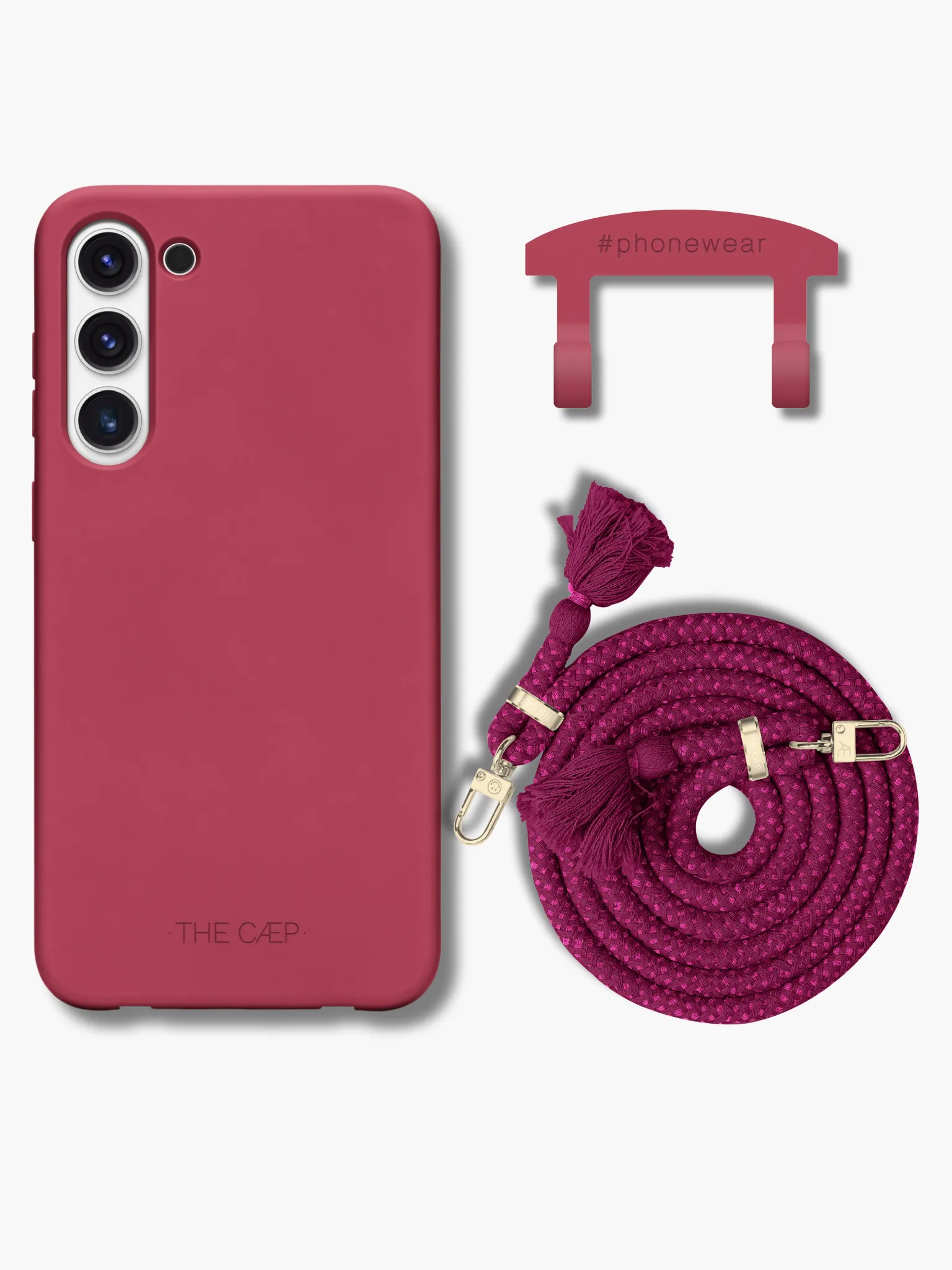 Samsung Velvet   Cerise Crossbody Bundle