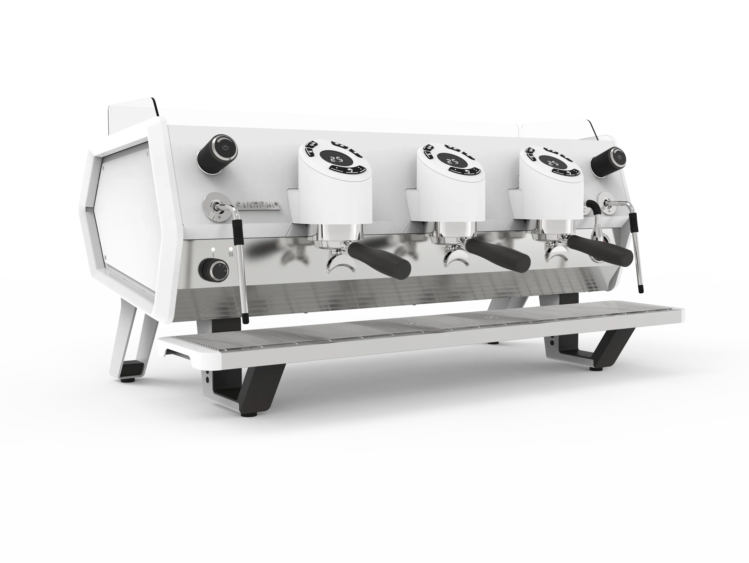 Sanremo D8 3 Group Commercial Espresso Machine - Total White