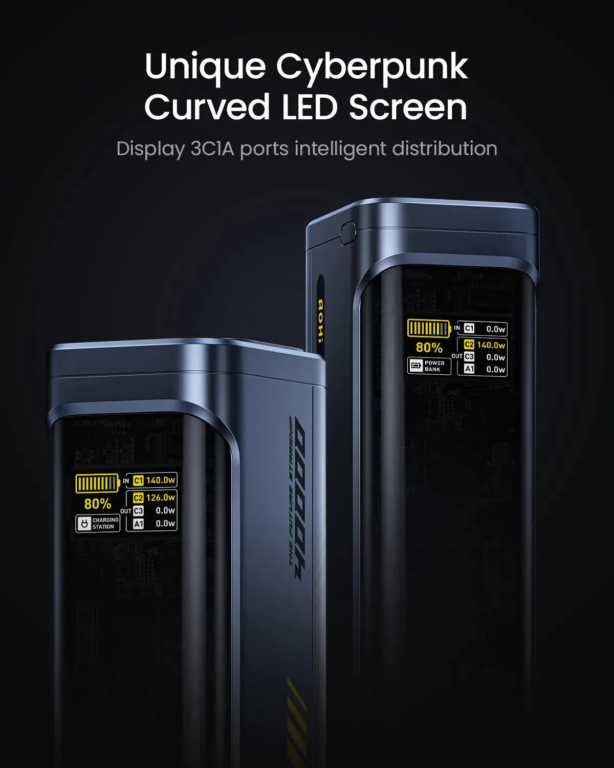 【Save $100】AOHI Starship 2-in-1 40000mAh PD3.1 140W Power Bank with 240W Future Power Cable Set