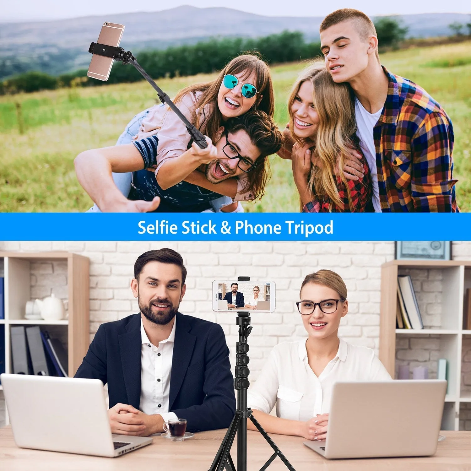 Selfie Stick Tripod Wireless Desktop Phone Tripod Stand