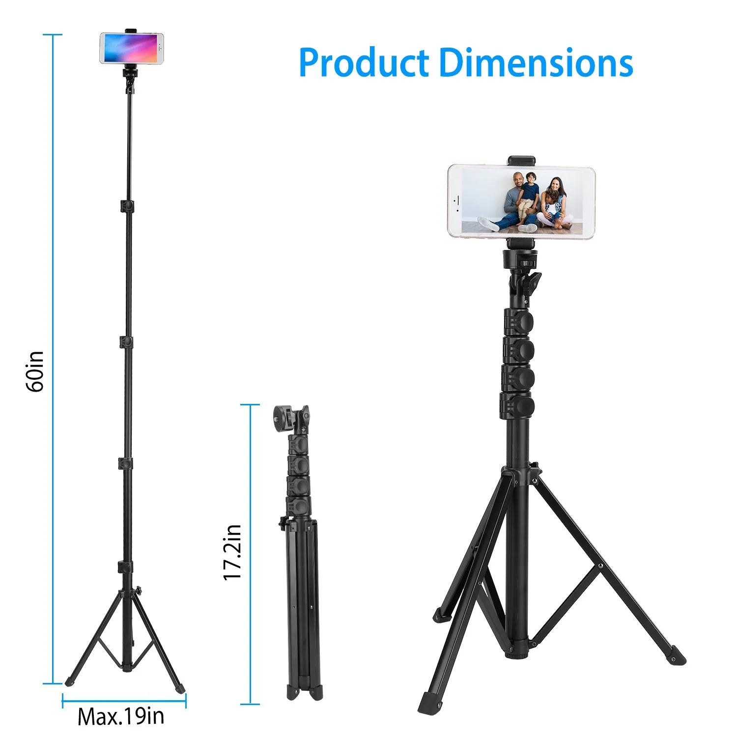 Selfie Stick Tripod Wireless Desktop Phone Tripod Stand