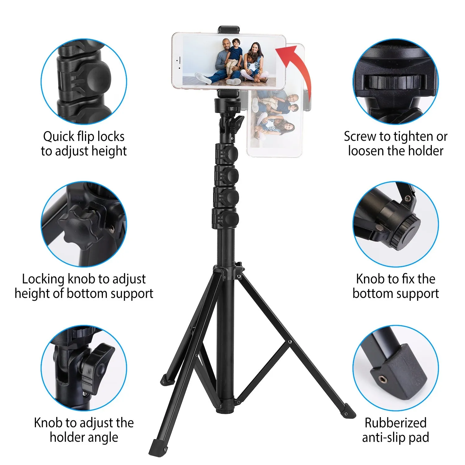 Selfie Stick Tripod Wireless Desktop Phone Tripod Stand