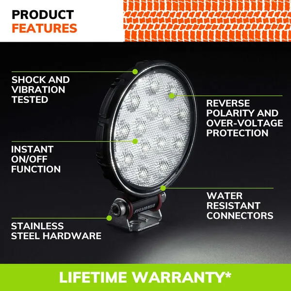 SLB RGRND4INFL1 Sylvania Rugged Round 4" LED Pod (Flood)