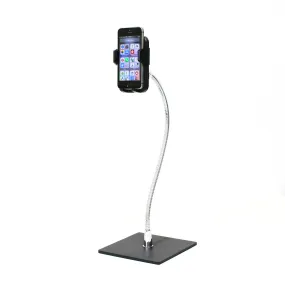 SnakeClamp 18" Medium-Light Duty Flexible Arm iPhone & Smartphone Stand with Square Base
