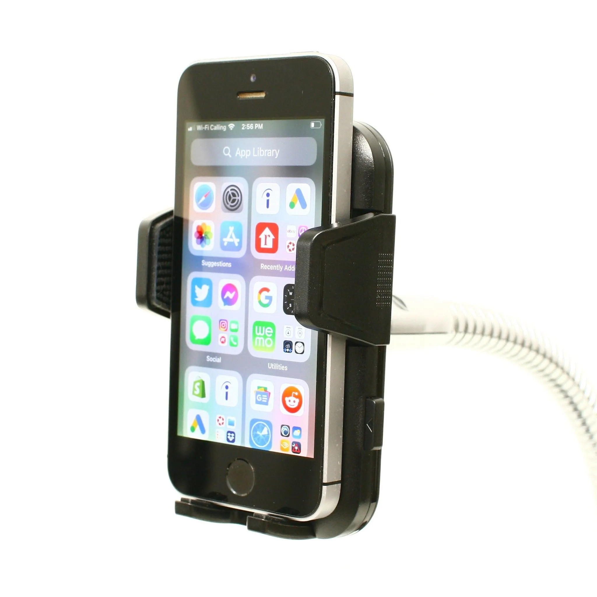 SnakeClamp 18" Medium-Light Duty Flexible Arm iPhone & Smartphone Stand with Square Base