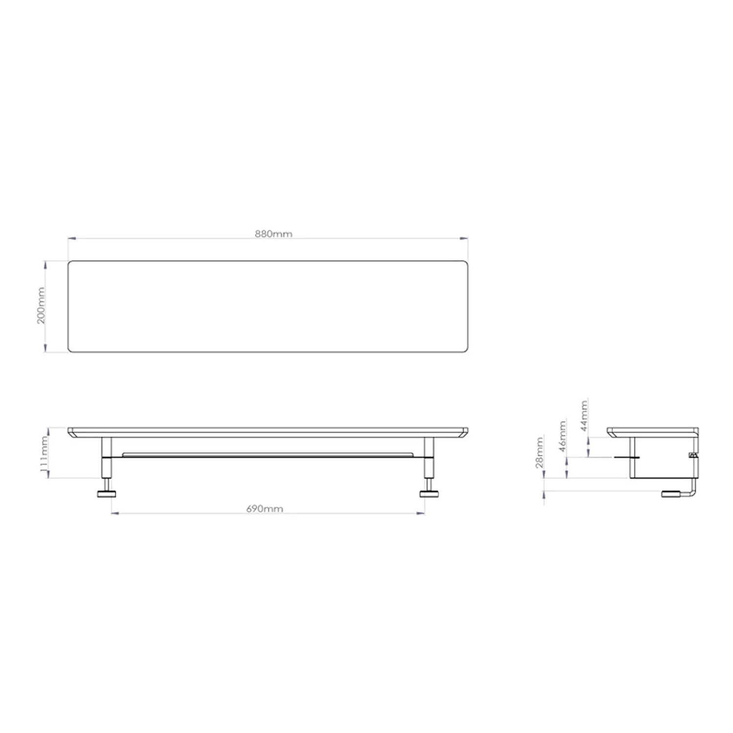 Solid Maple Monitor Stand Desk Riser