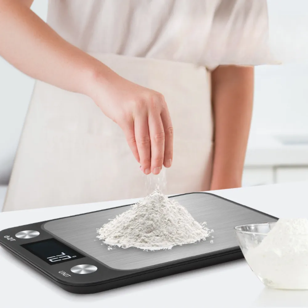 Stainless Steel   ABS High Precision Digital Kitchen Scale with Backlight , Max 5kg