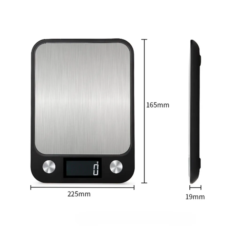 Stainless Steel   ABS High Precision Digital Kitchen Scale with Backlight , Max 5kg