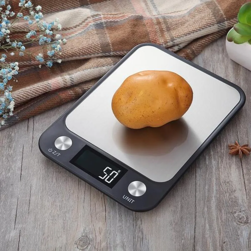 Stainless Steel   ABS High Precision Digital Kitchen Scale with Backlight , Max 5kg