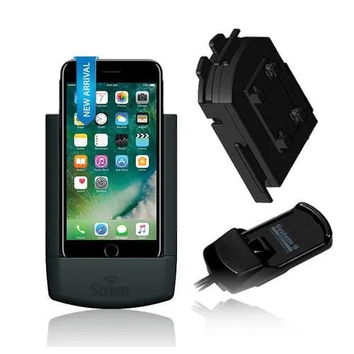 Strike Alpha in-car Cradle for iPhone 7/8/SE 2nd GEN( 2020)/3rd Gen(2022) (-4.7") with Adaptor optional