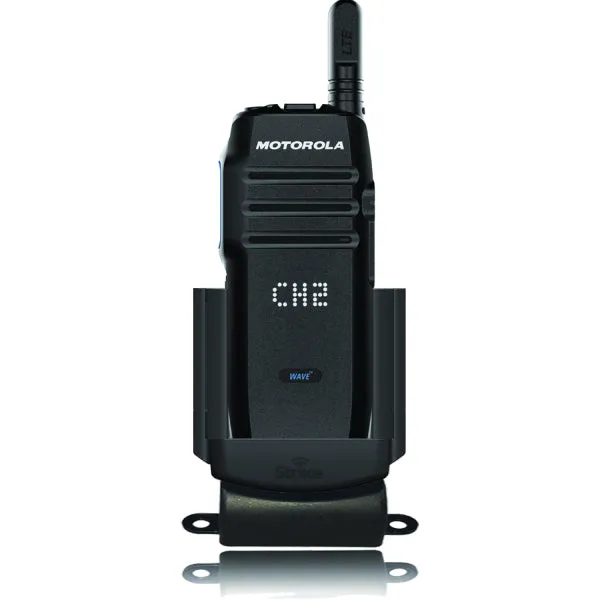 Strike Alpha in-car Cradle for Motorola WAVE TLK 100 Two-Way Radio Single Bay Desktop Charger