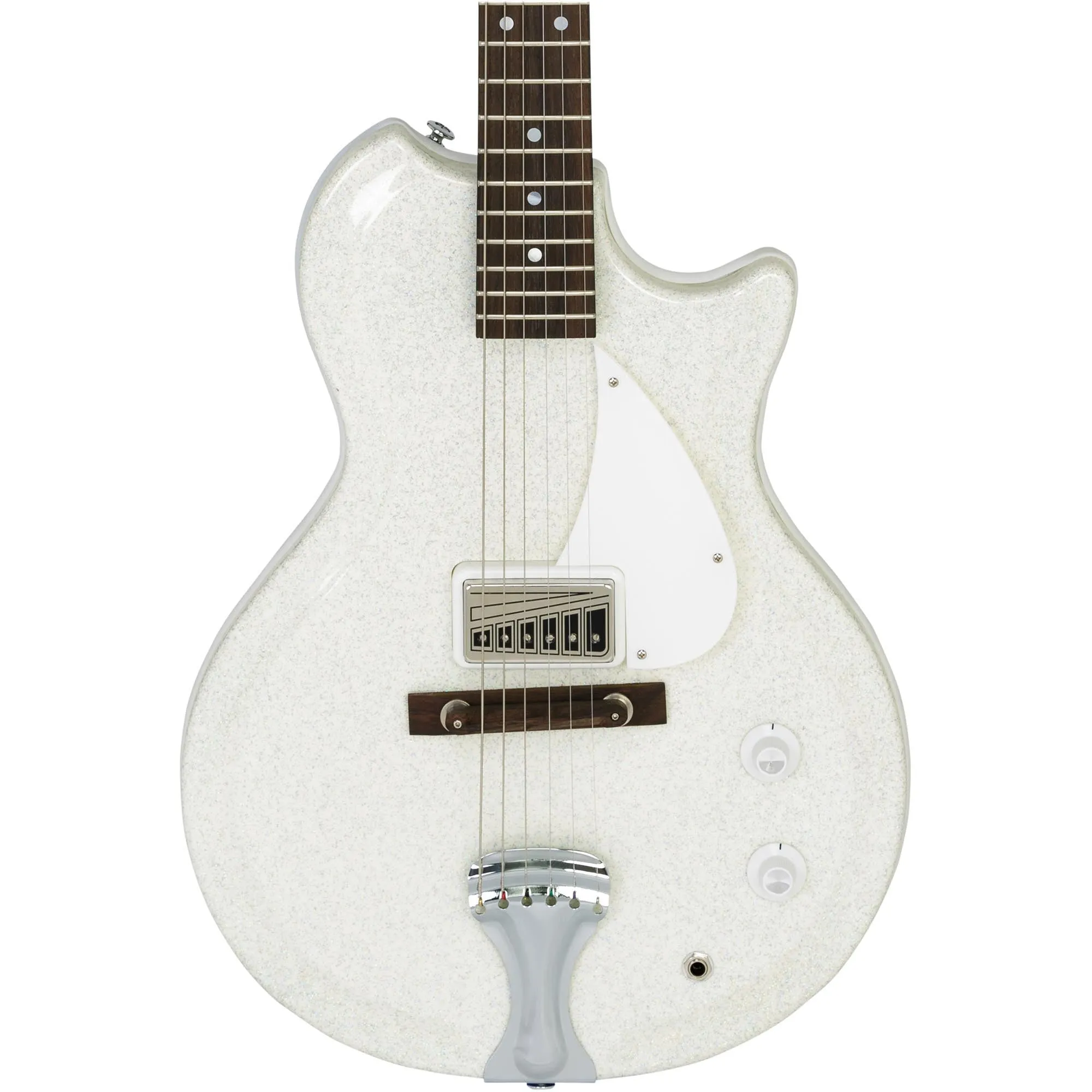 Supro Americana Series Belmont Guitar - Sparkle White