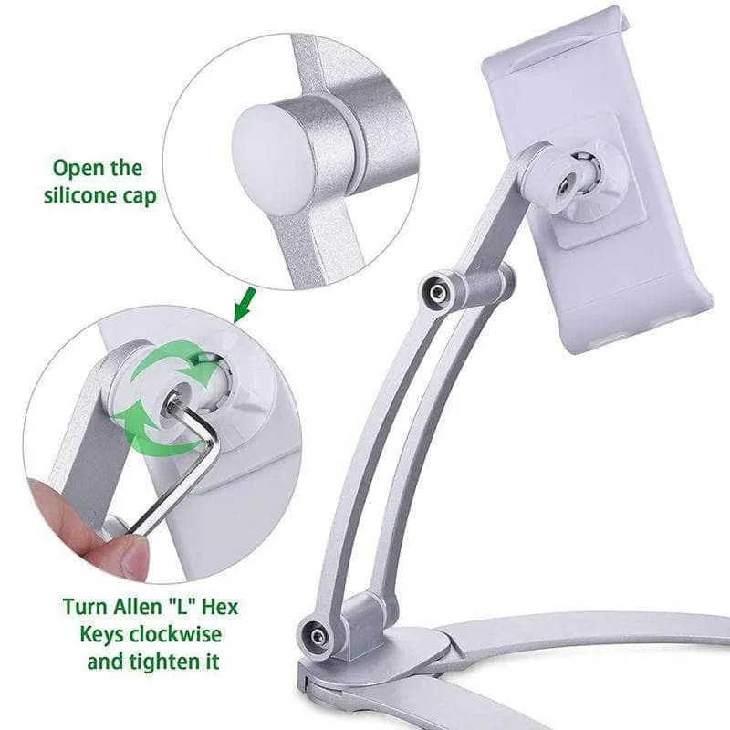 Tablet Stand Wall Desk Tablet Mount 5-10.5 inch Tablets
