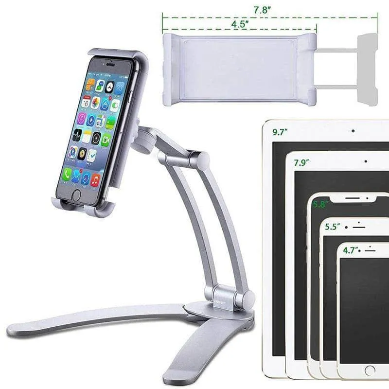 Tablet Stand Wall Desk Tablet Mount 5-10.5 inch Tablets