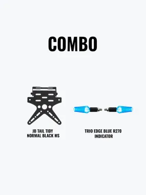 Trio Edge Blue R270 Indicator   JB Tail Tidy Normal Black Mild Steel